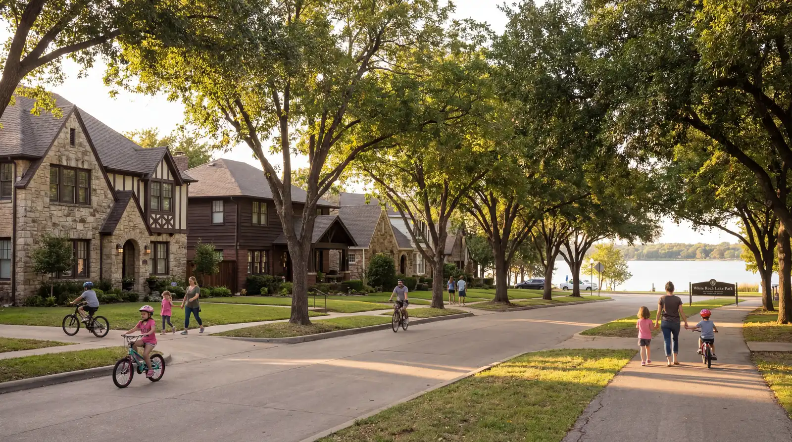 Lakewood neighborhood in Dallas Texas — residential streetscape and community
